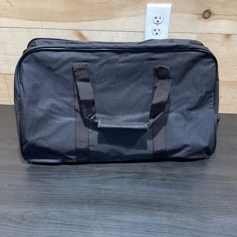 Calvin Klein Large Black‎ Fabric Weekend Travel Sports Duffle Bag Vacation NEW